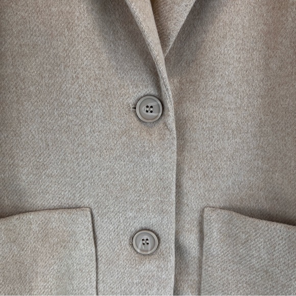 NWOT Monki Cream Jacket Coat Warm Sz M - Picture 7 of 10